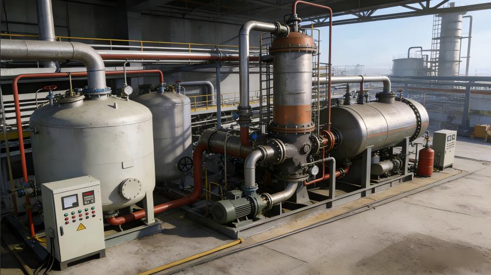 Industrial liquefied fuel vaporization process