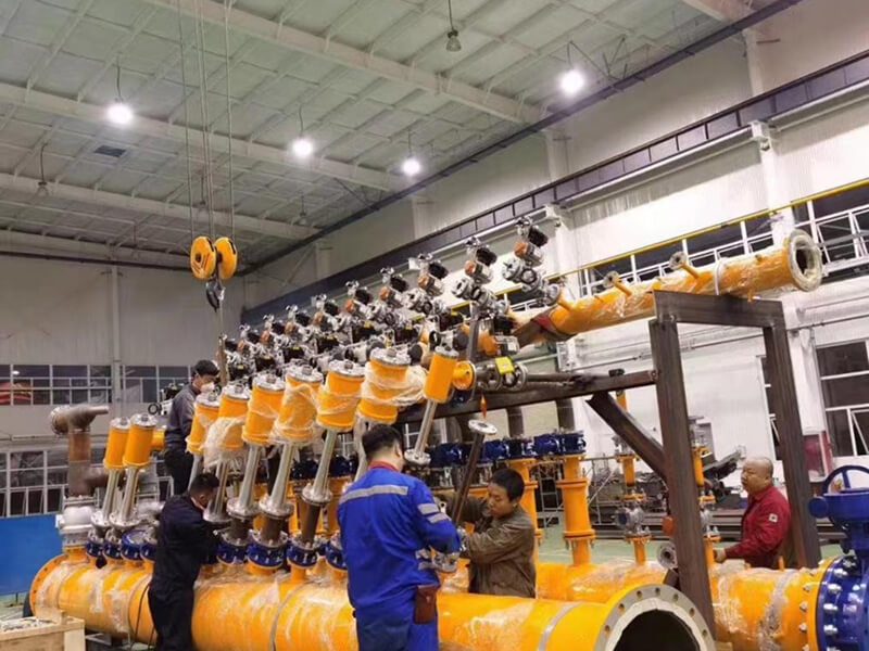 inspecting the durable stainless steel piping and pressure vessels of a gasifier