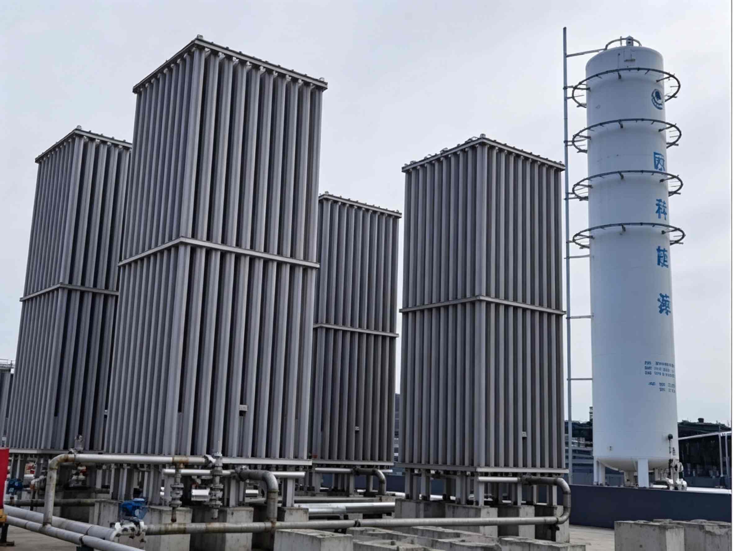 The Ambient Air Vaporizer is manufactured from low-temperature aluminum alloy